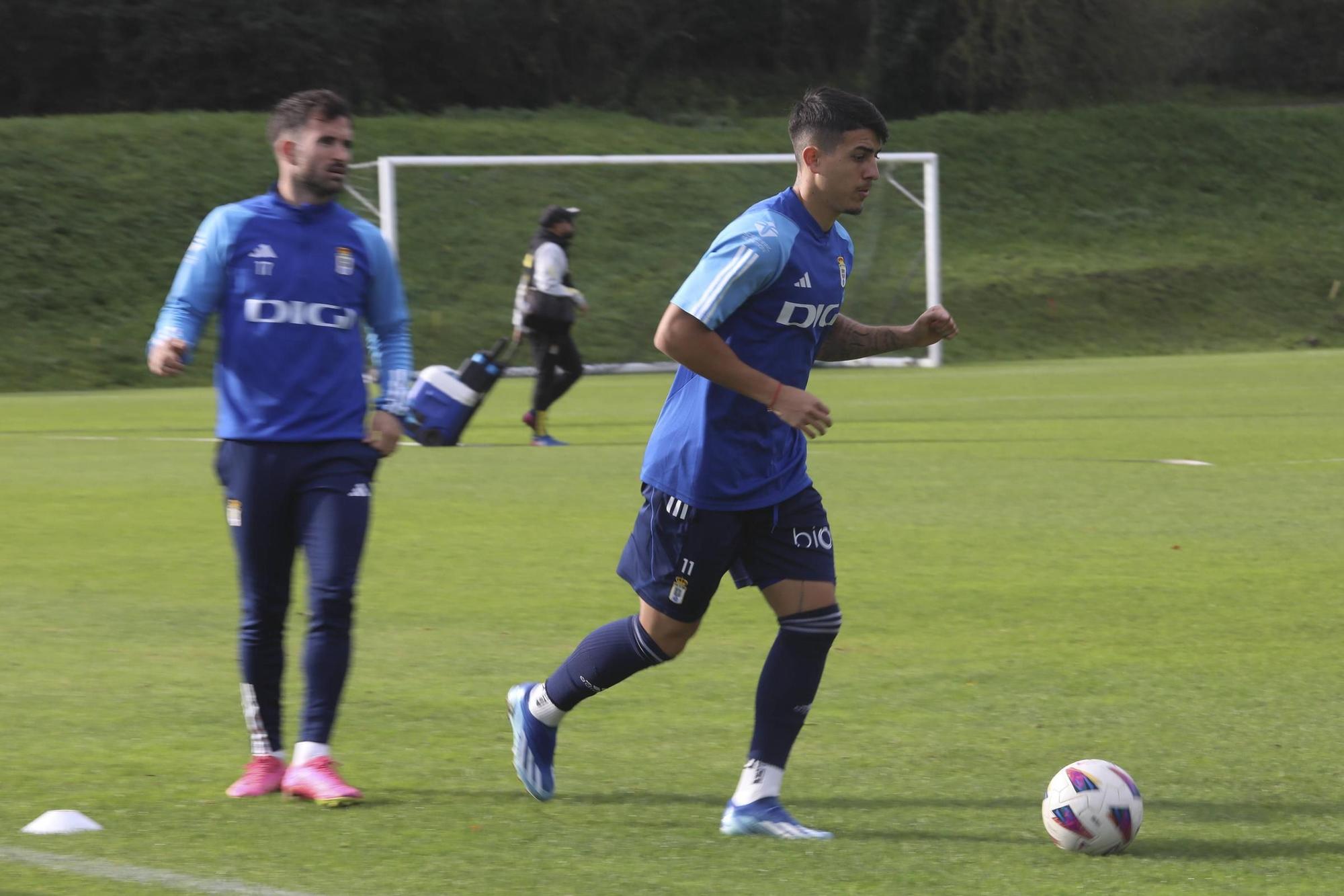 EN IMÁGENES: el entrenamiento del Oviedo