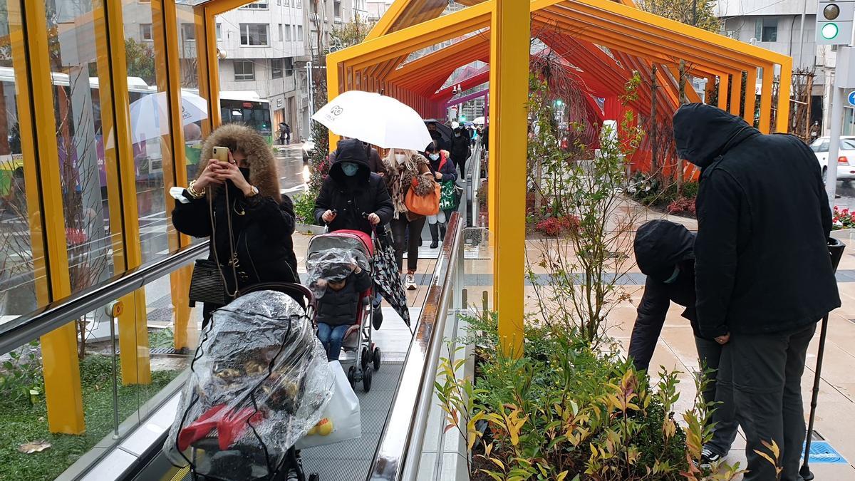 Las rampas de Gran Vía, el objetivo de turistas