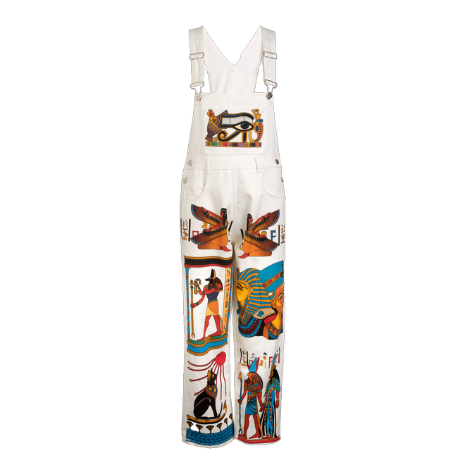 Peto blanco con motivos egipcios de ASIF