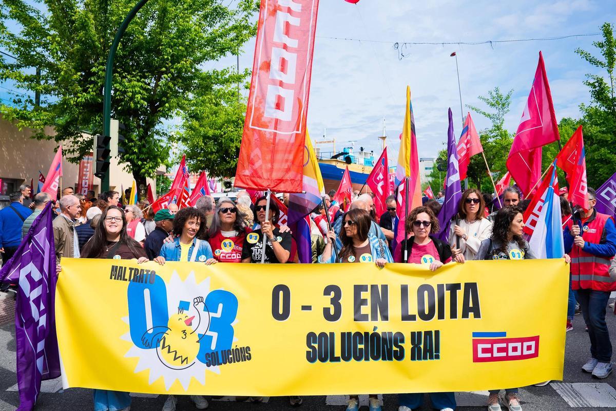 Primero de Mayo en Vigo: por la paz, mejores salarios y vivienda digna
