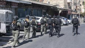 Policías israelíes en Jerusalén.