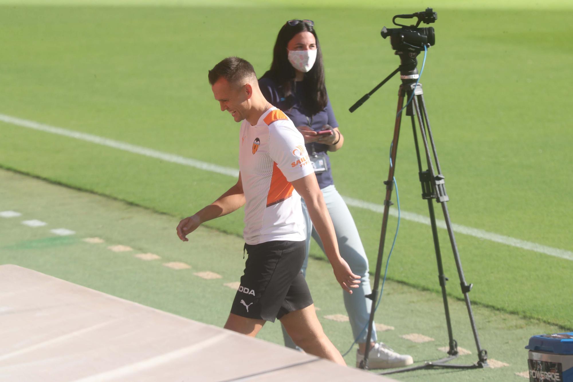 El Valencia CF prepara el partido frente al Real Madrid en Mestalla