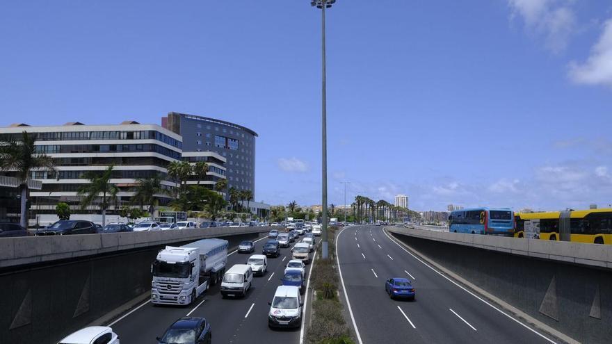 Colapso de tráfico en Las Palmas de Gran Canaria