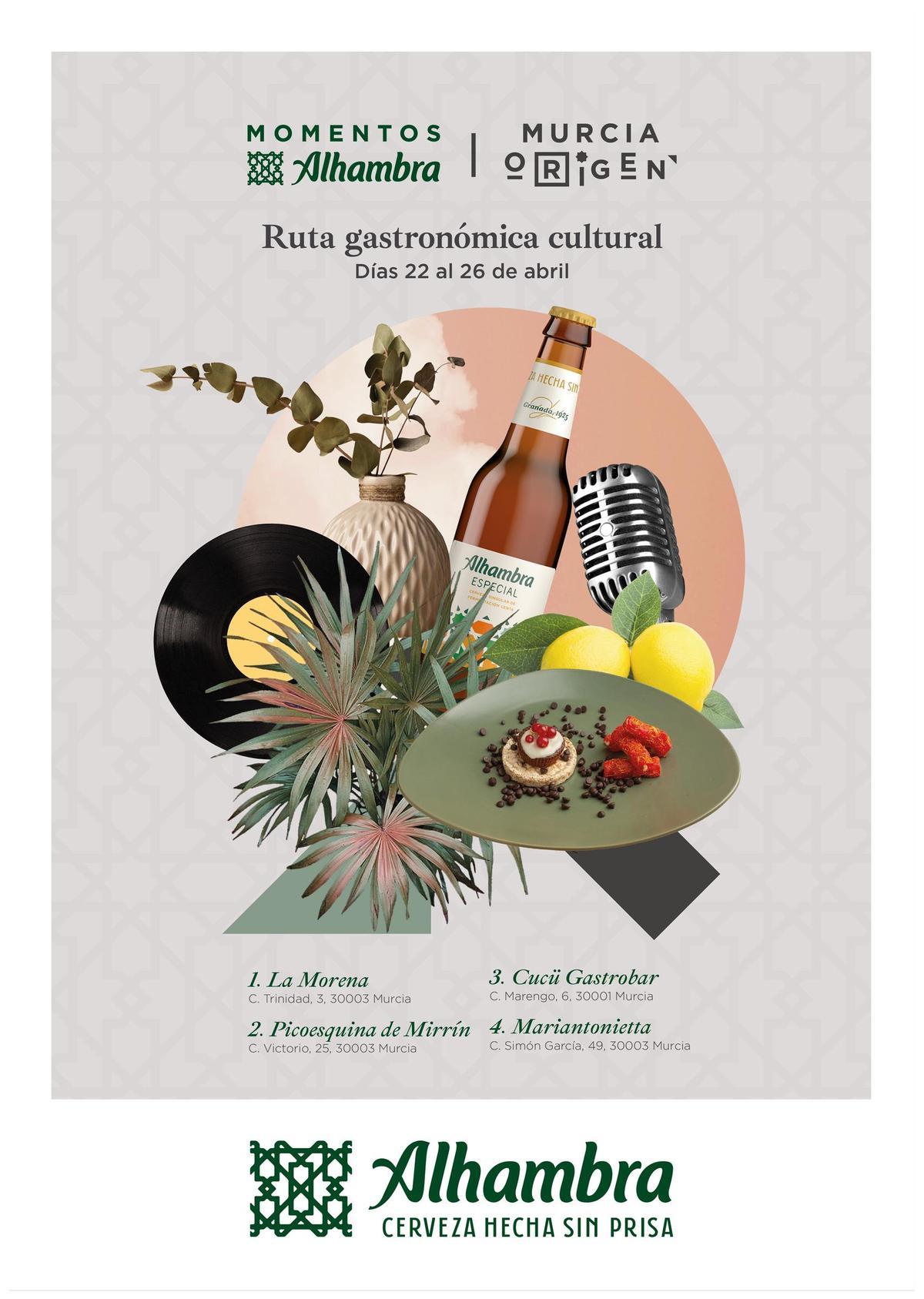 Cartel de la ‘Ruta LUX’ de Murcia Origen.