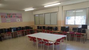 Una aula de la Escola Montseny de Mollet del Vallès.