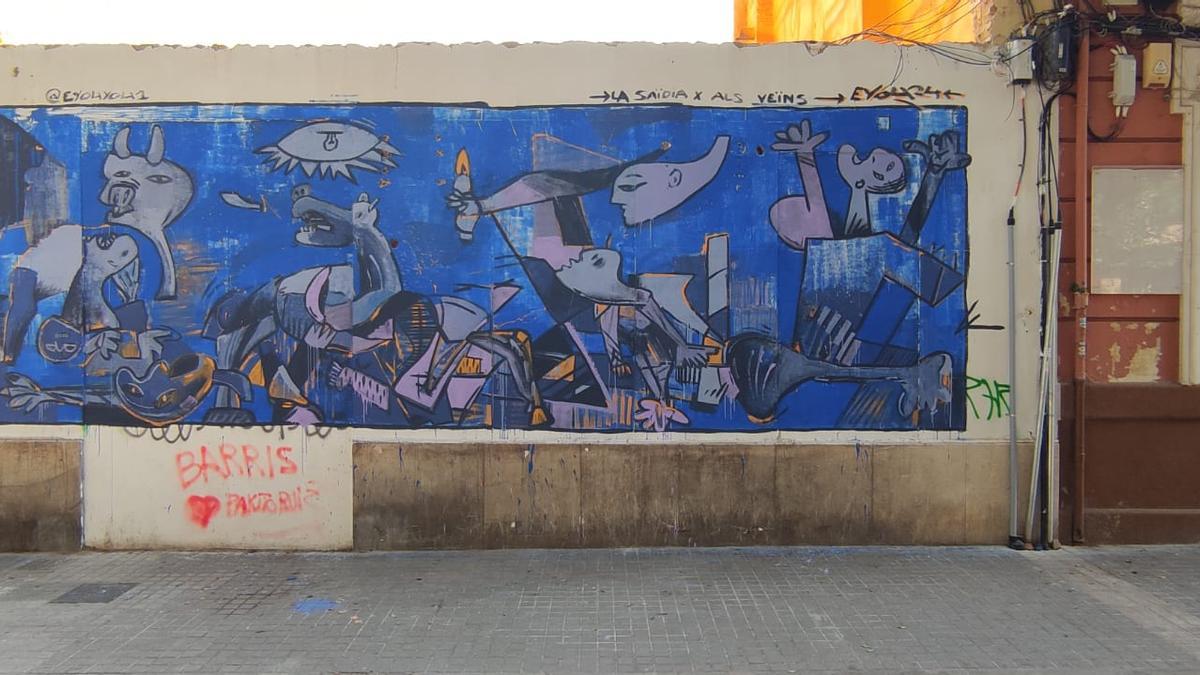 Un Guernica reivindicatiu als carrers de Saïdia