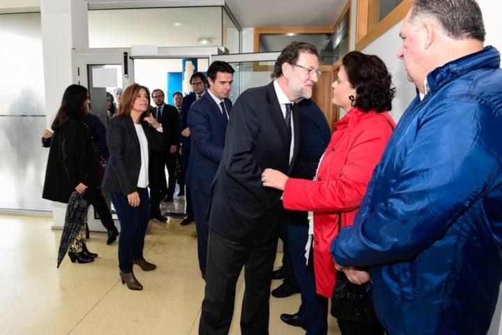 Mariano Rajoy, da una conferencia de prensa en Telde