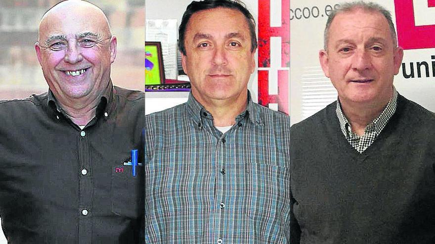 Antonio Herrera, Fernando Muñoz y Alfonso Galisteo.