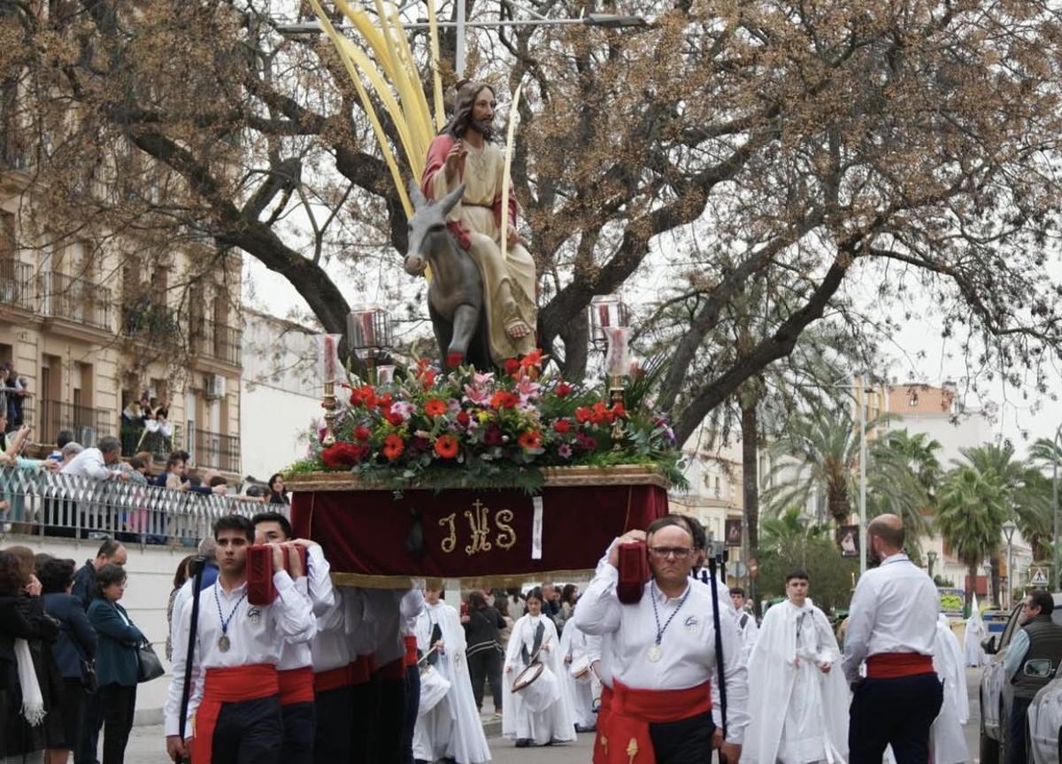Procesión de 'La Borriquita' en Don Benito.