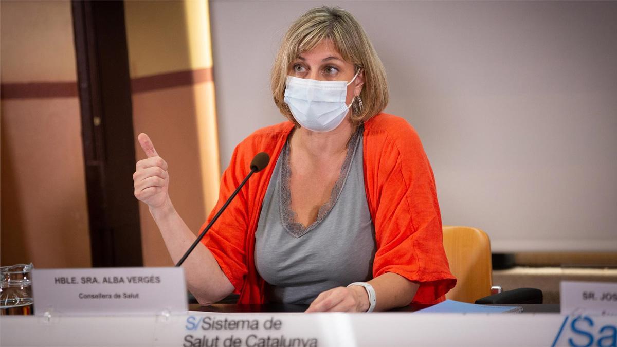 Alba Vergés, consellera de Sanitat de la Generalitat de Catalunya