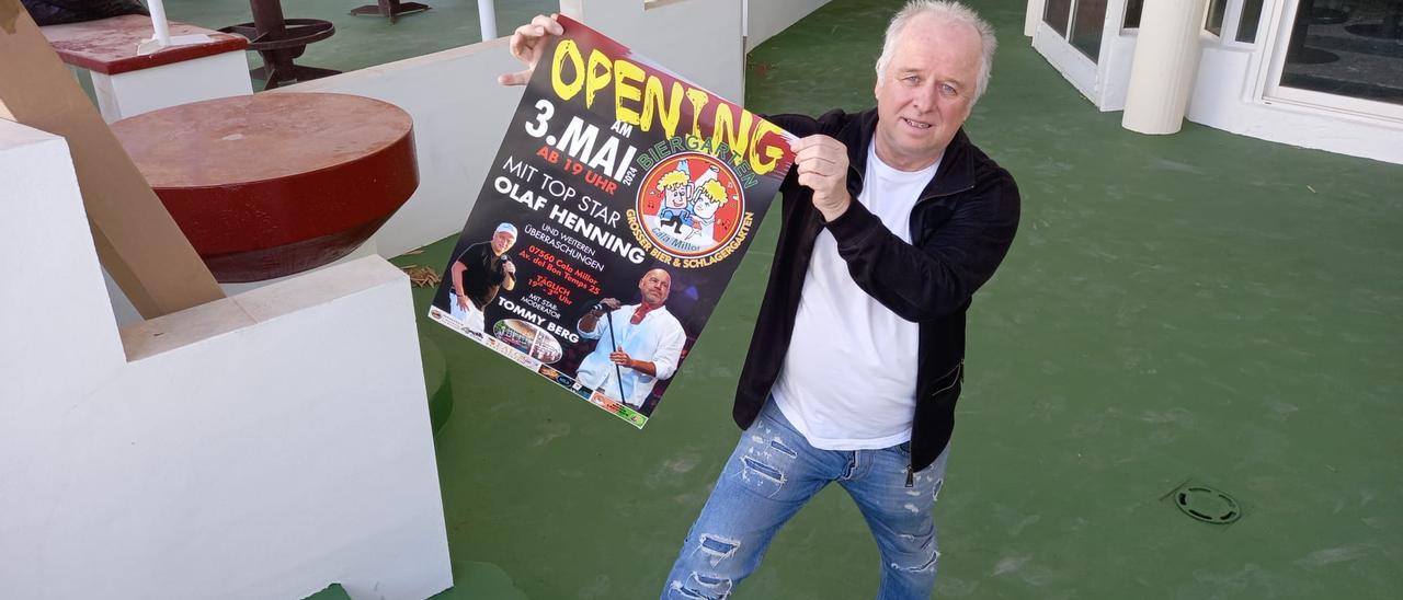 DJ Tommy Berg freut sich auf die Eröffnung des neuen &quot;Biergarten Cala Millor&quot; am 3. Mai