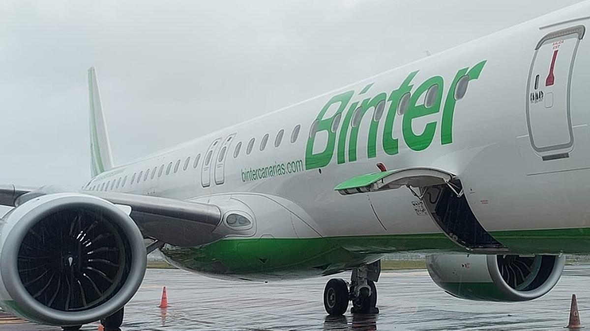 Un avión de la aerolínea Binter.