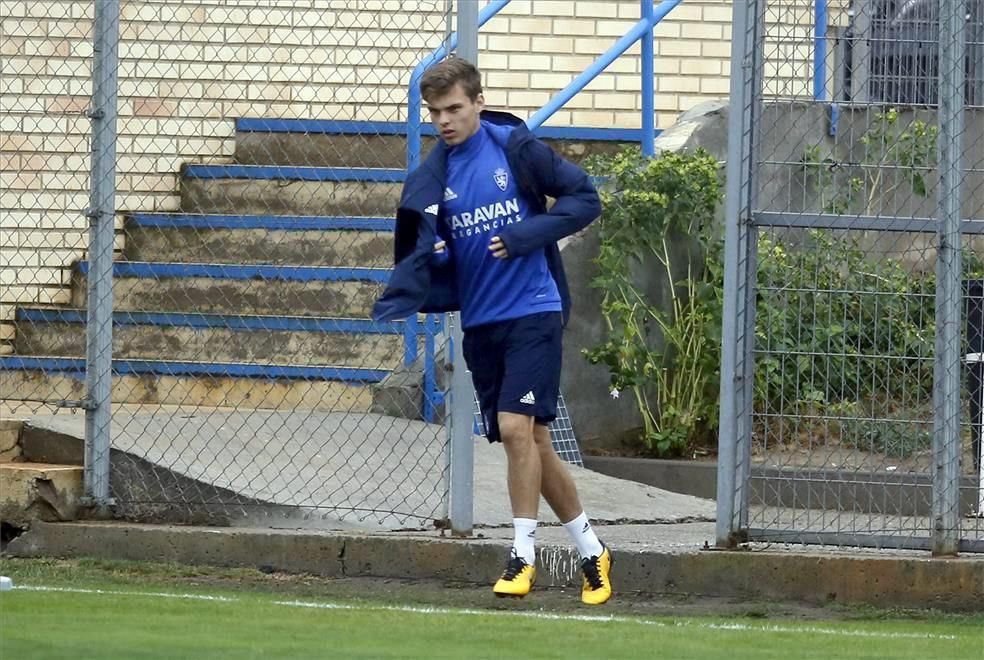 Sesión de entrenamiento del Real Zaragoza