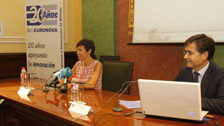 Marta Rueda y Álvaro Simón de Blas, ayer.