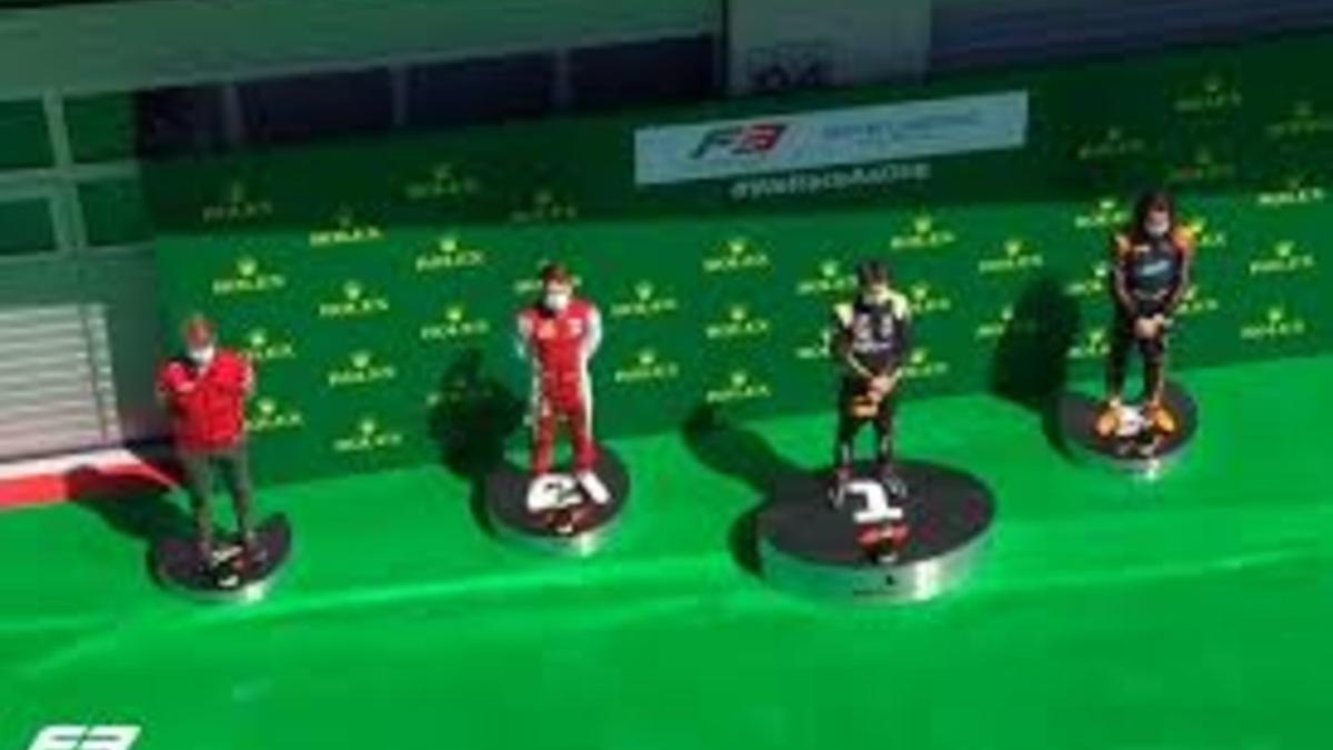 Así ha sido el podio en la F3 de Austria