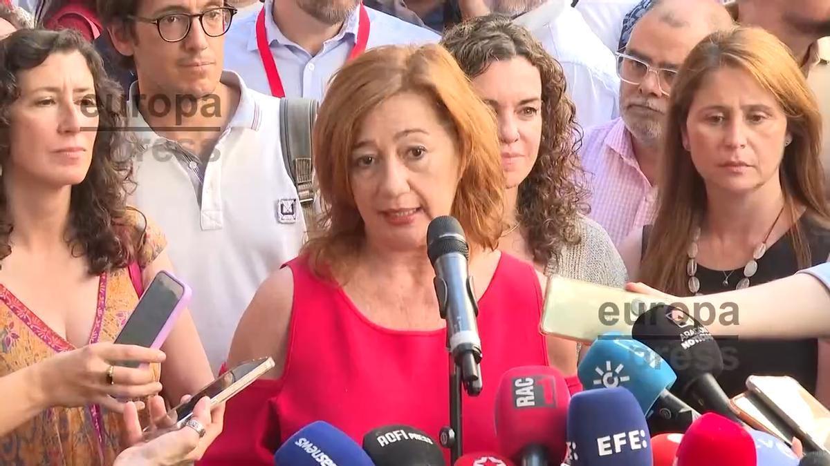 Armengol afirma que un PSIB "fuerte" y "unido" aspira a recuperar el Govern en 2027
