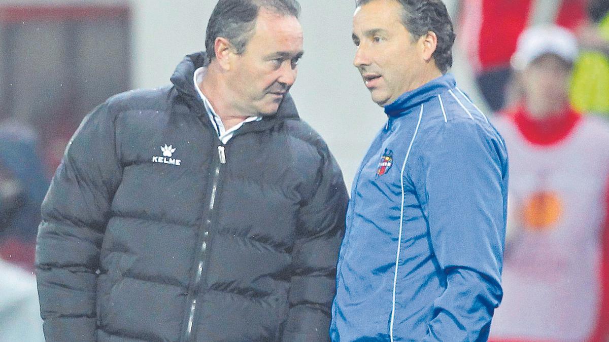 Javier Pereira en su primera épica en el Levante UD