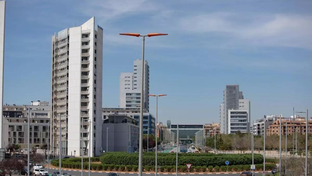 Viviendas en el barrio de Parc Central de Torrent.