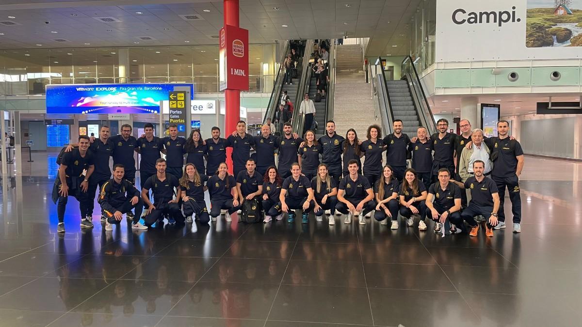 Las selecciones absolutas de hockey patines antes de viajar a San Juan