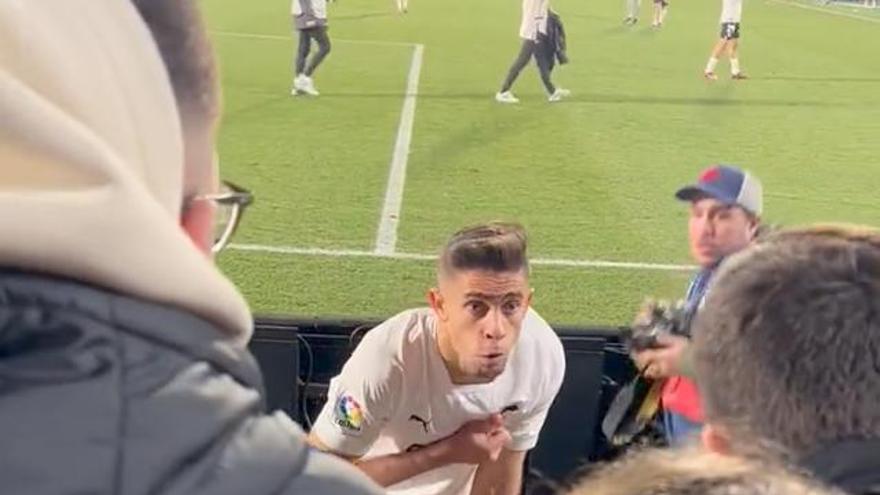 Paulista, a los valencianistas desplazados a Getafe: &quot;Por este escudo voy a morir, y vosotros también&quot;