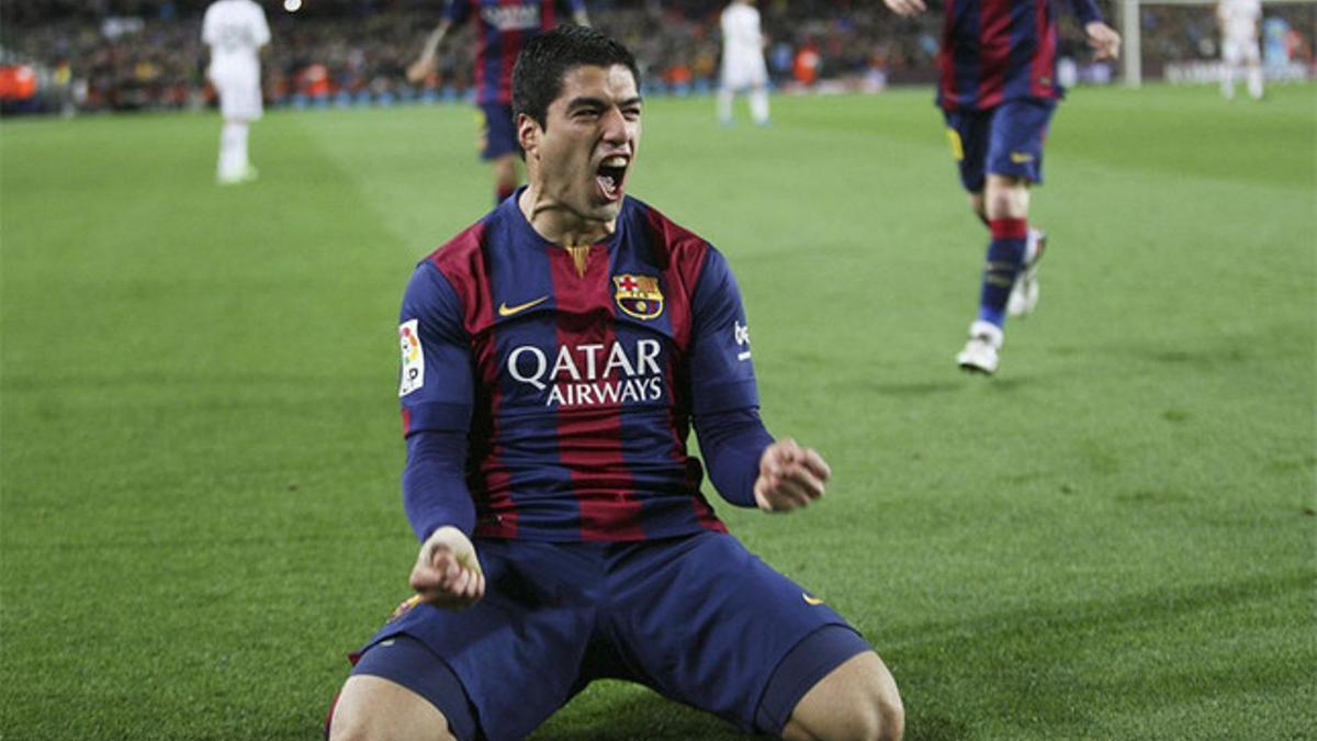 Luis Suárez logró el gol de la victoria del FC Barcelona ante el Real Madrid