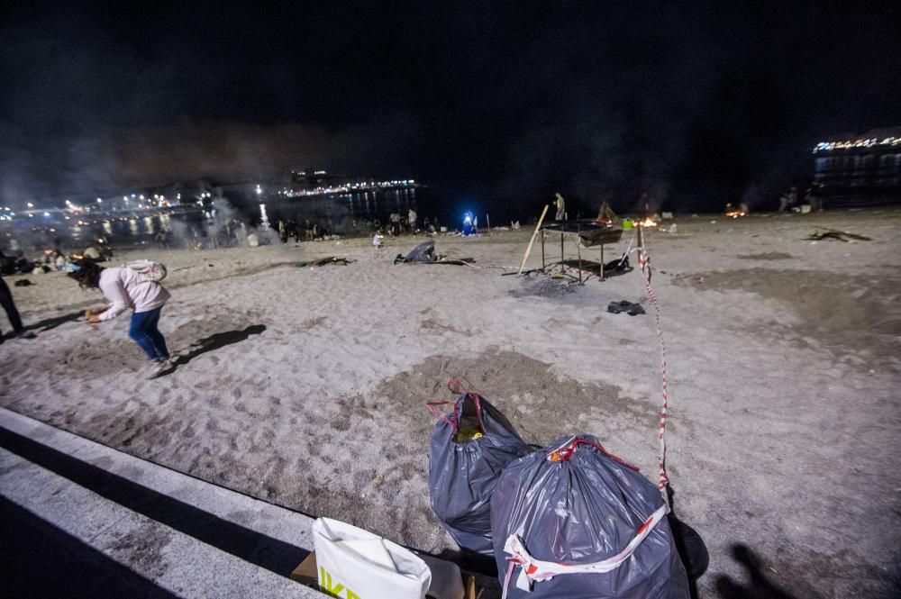 Así transcurrió la noche y amanecieron las playas