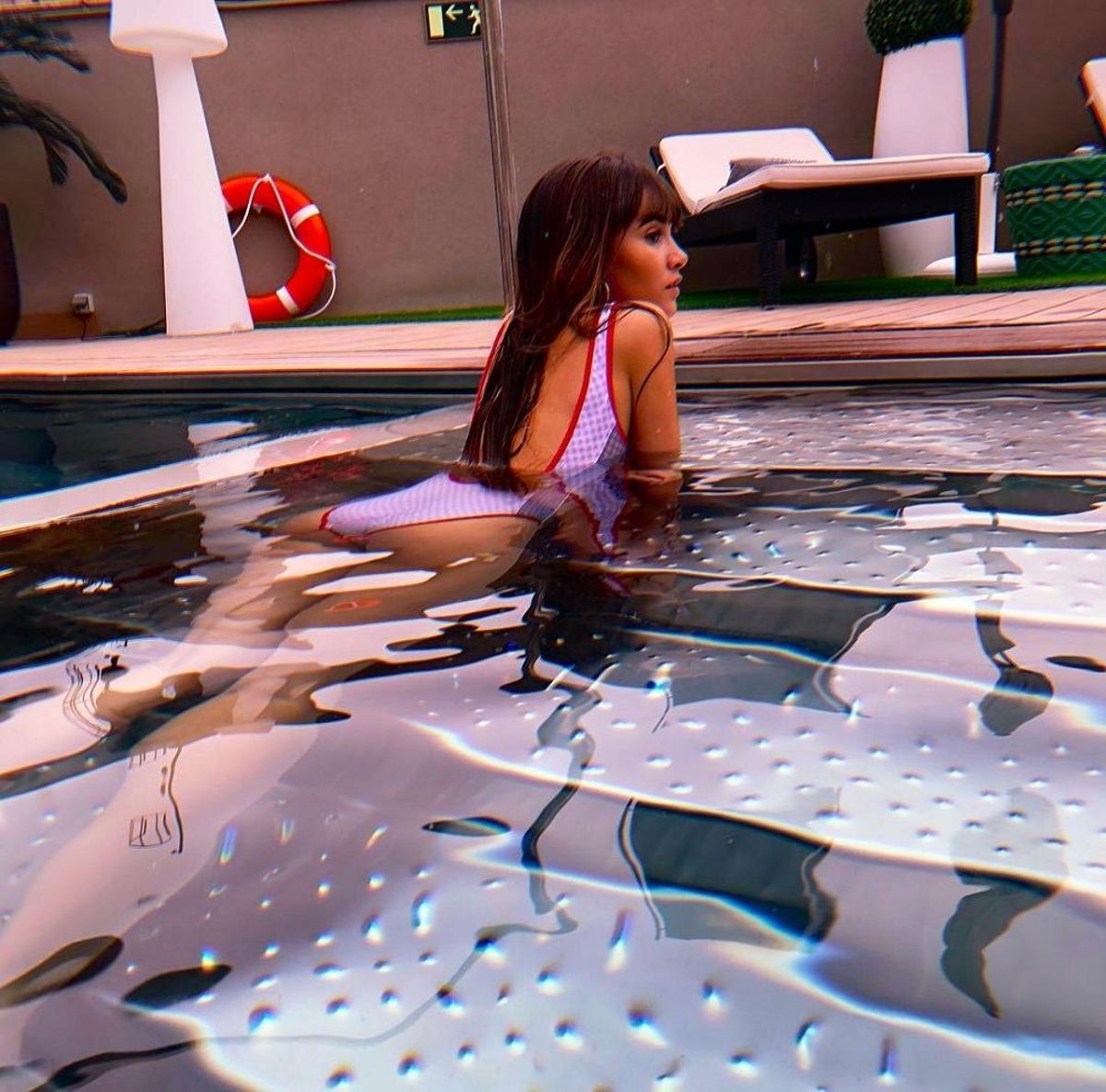 Aitana Ocaña y el belfie bajo el agua