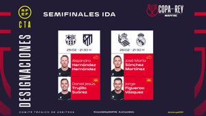 Estos son los árbitros para las semifinales de Copa del Rey.
