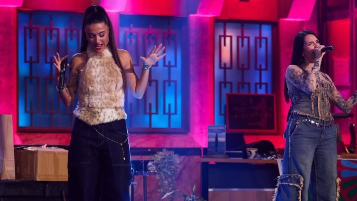 Las Ninyas del Corro presentando su nueva gira en La Revuelta