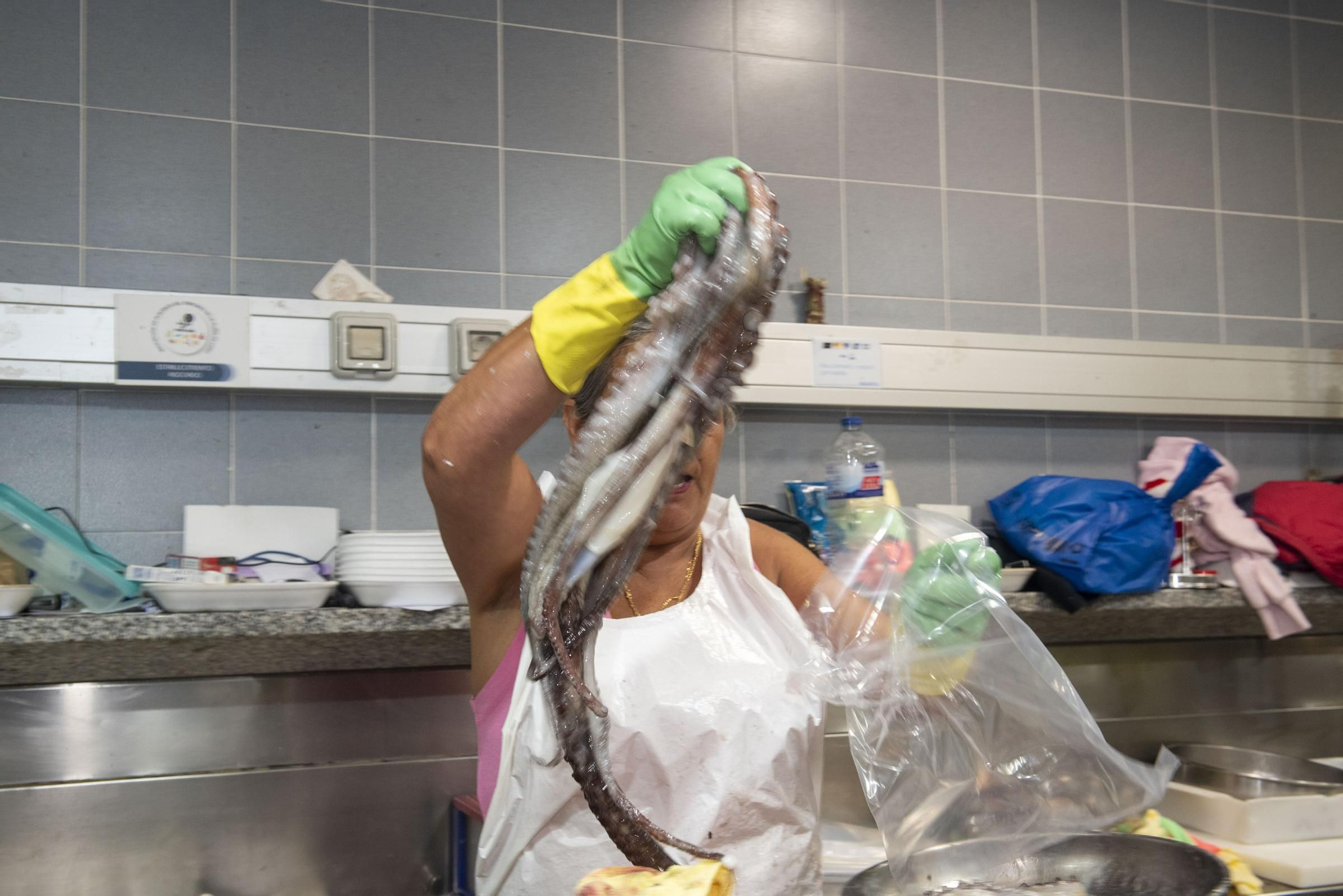 El pulpo gallego vuelve a los mercados de A Coruña tras tres meses de veda