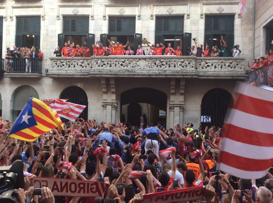 Rua de celebració de l'ascens del Girona