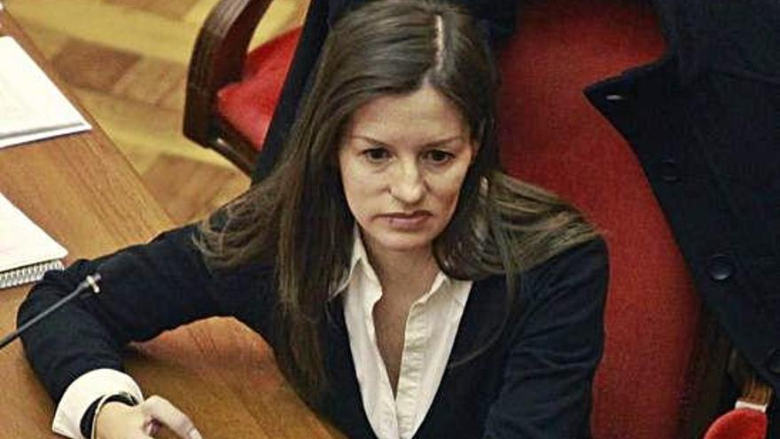 María Ángeles Molina en el juicio en su contra por el homicidio de Ana Páez en la Audiencia de Barcelona.