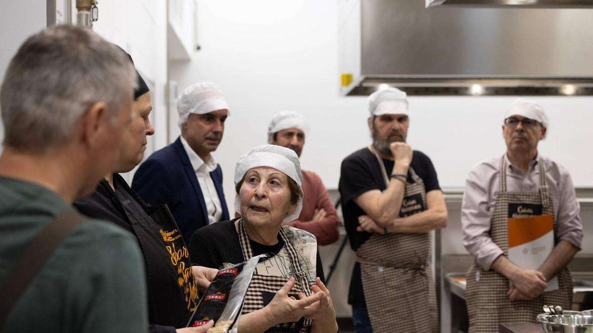 Catalina Ferrer, durante el curso de cocina de Cuaresma.