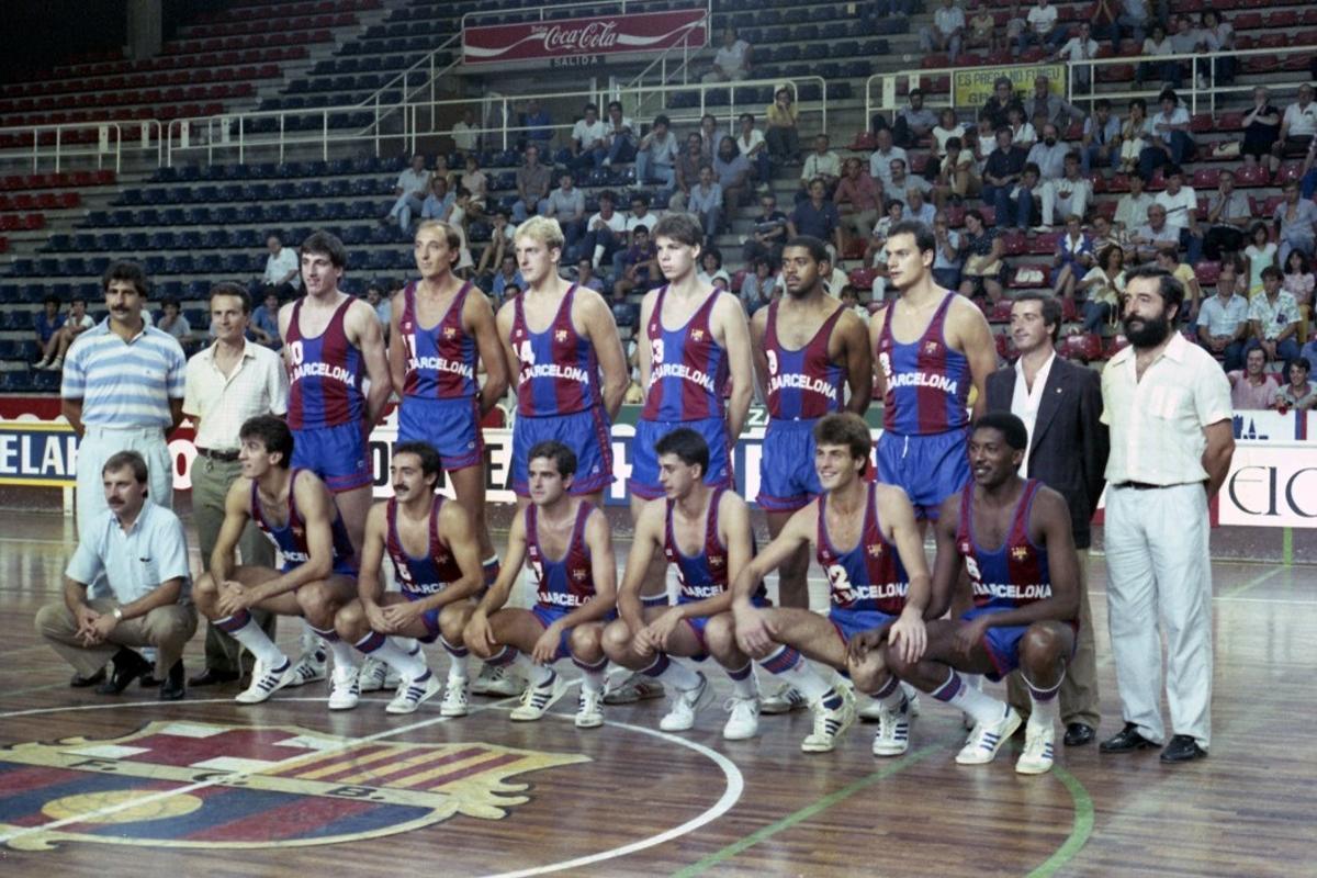 La plantilla blaugrana de la temporada 1985-86