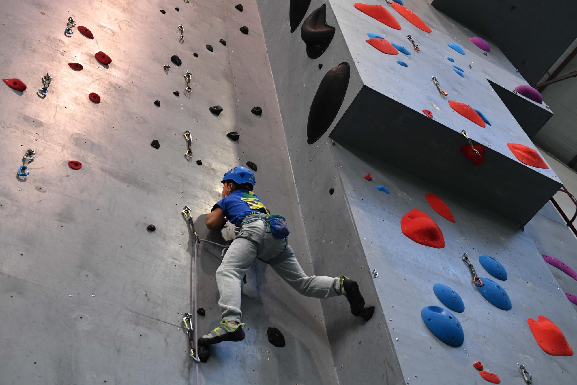 Copa Galicia escolar en el rockodromo de Riazor