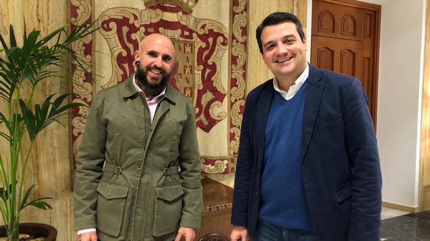 David Segorbe y José María Bellido, en el Ayuntamiento de Córdoba.