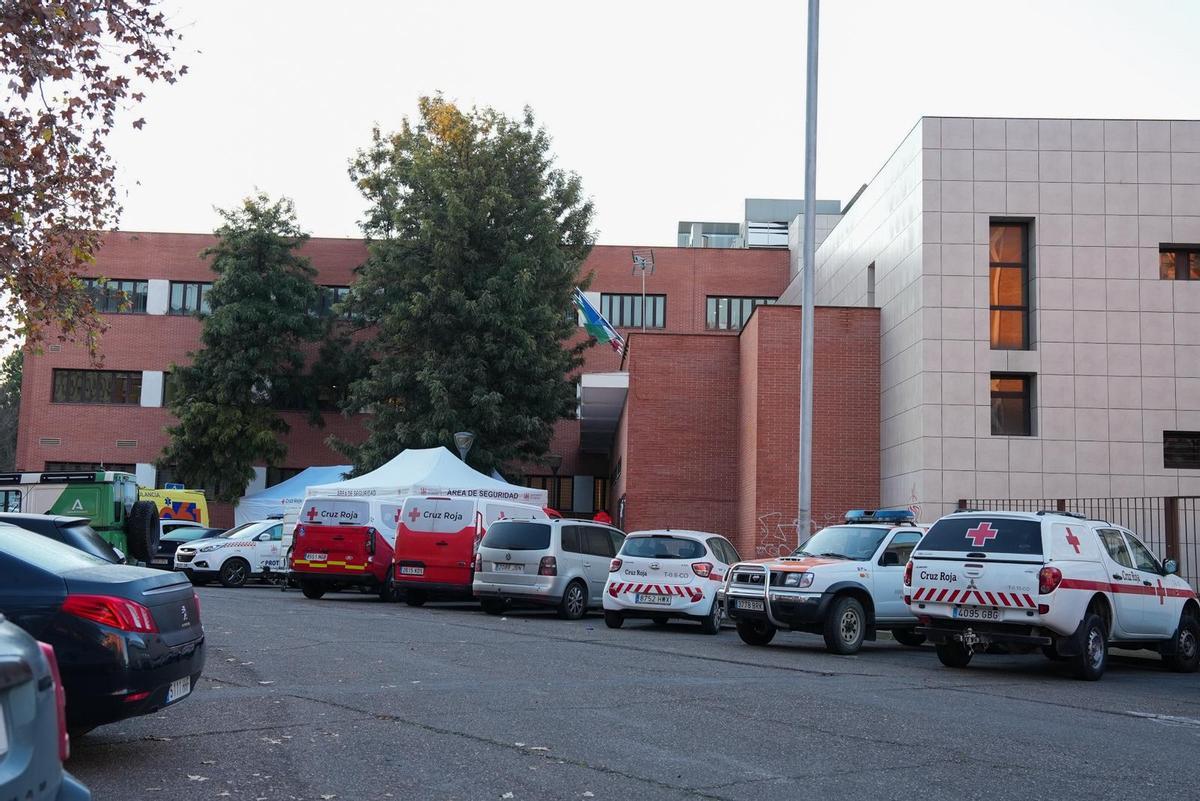 Punto de atención de Cruz Roja junto al Centro Cívico Poniente Sur.
