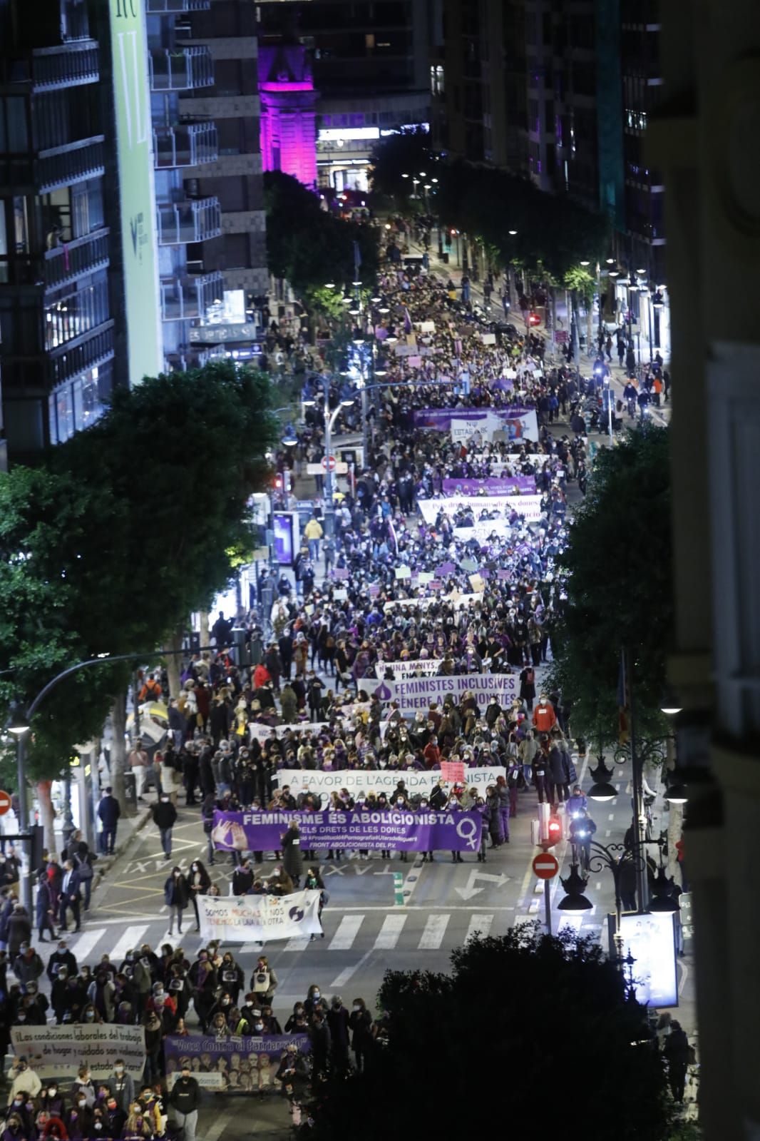 Manifestación 25N en València contra la violencia machista