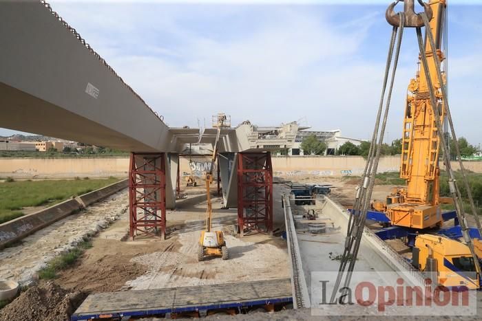 El nuevo puente en Lorca, a punto de terminar