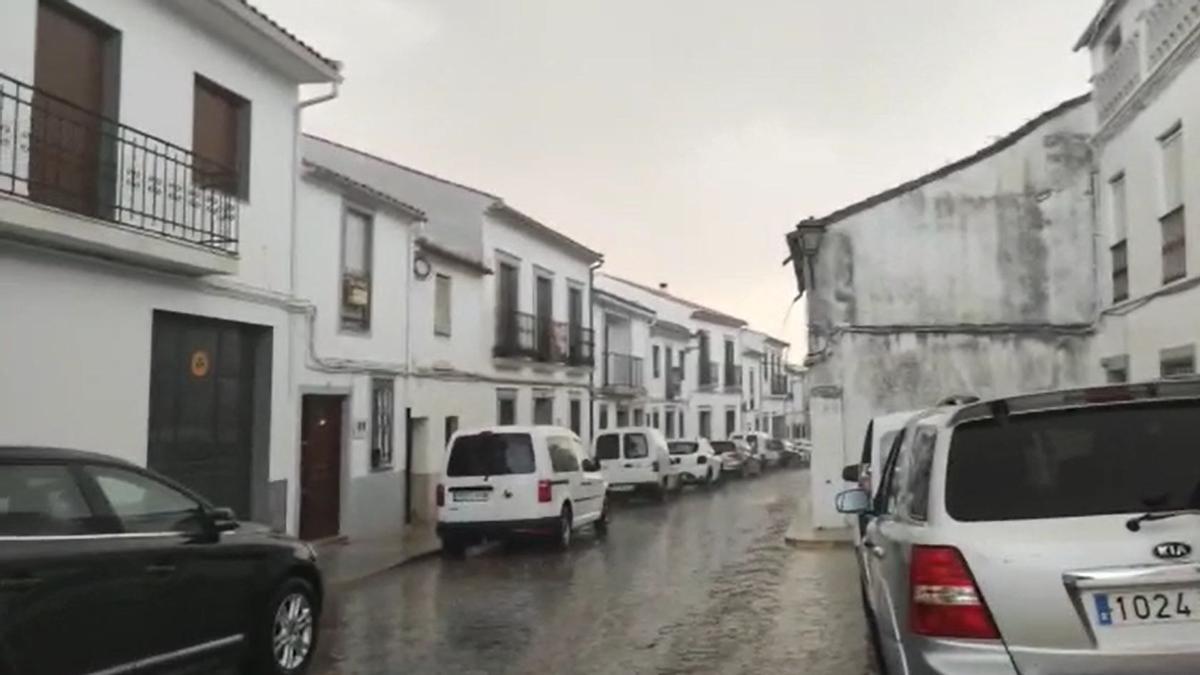 Tormenta en Villanueva de Córdoba.