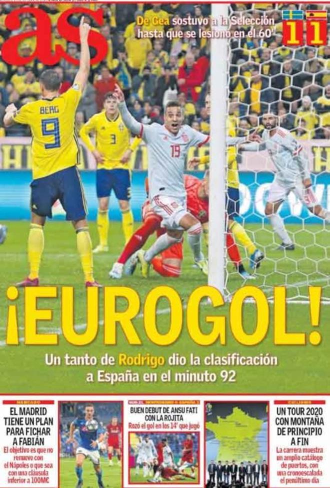 Las portadas del día en la prensa deportiva