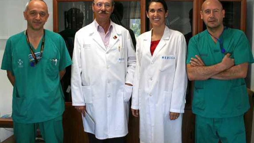 Los premiados Javier Sanz, Alejandro Lizaur, Carmen Verdú y Cebrián.