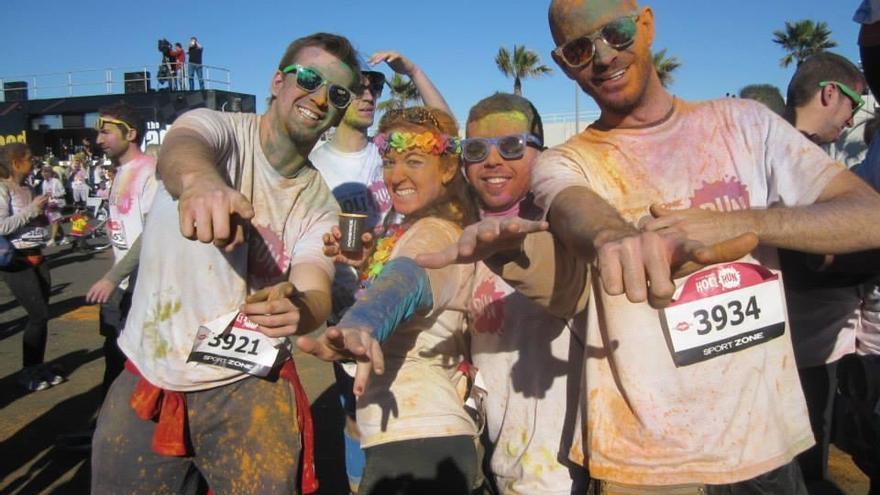 Corredores de la Holi Run en la última edición en Valencia