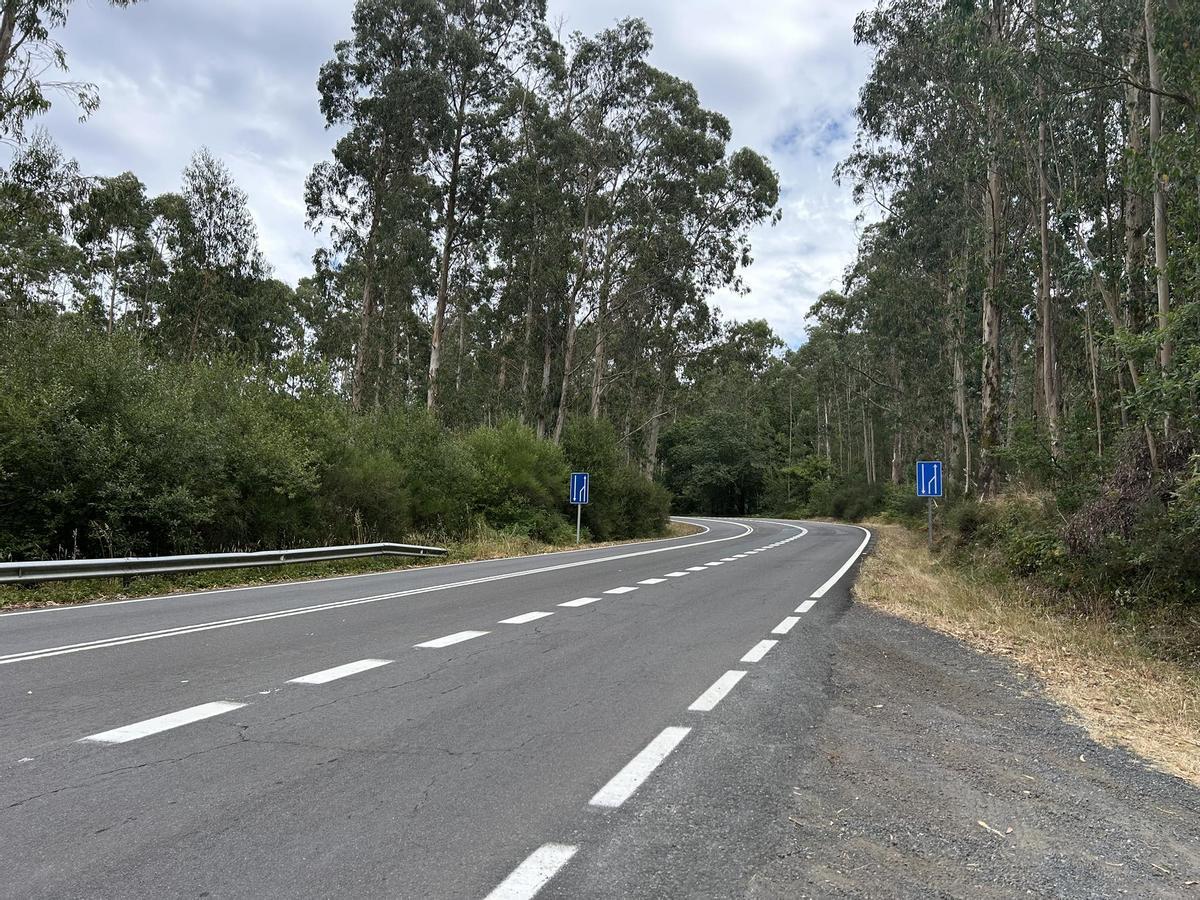 Imaxe do lugar de Paradegua, en Rianxo, onde foron asasinados en 1936 Manuel Piñeiro e Francisco López.