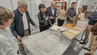 El Archivo de Elche custodia en más de 2.300 cajas el legado de los arquitectos Antonio Serrano Bru y Pepe Amorós