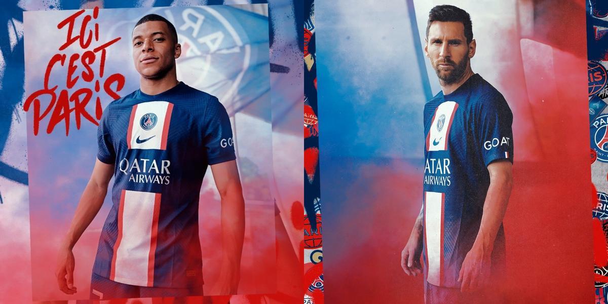 Así luce la nueva camiseta del PSG para la temporada 2022/23