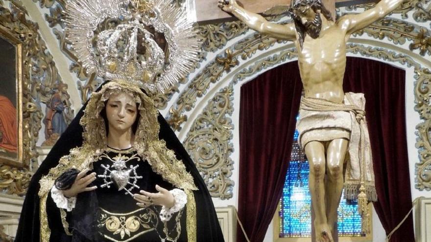 La Virgen de los Dolores de Pedro Abad vuelve al culto de luto por las víctimas del covid-19