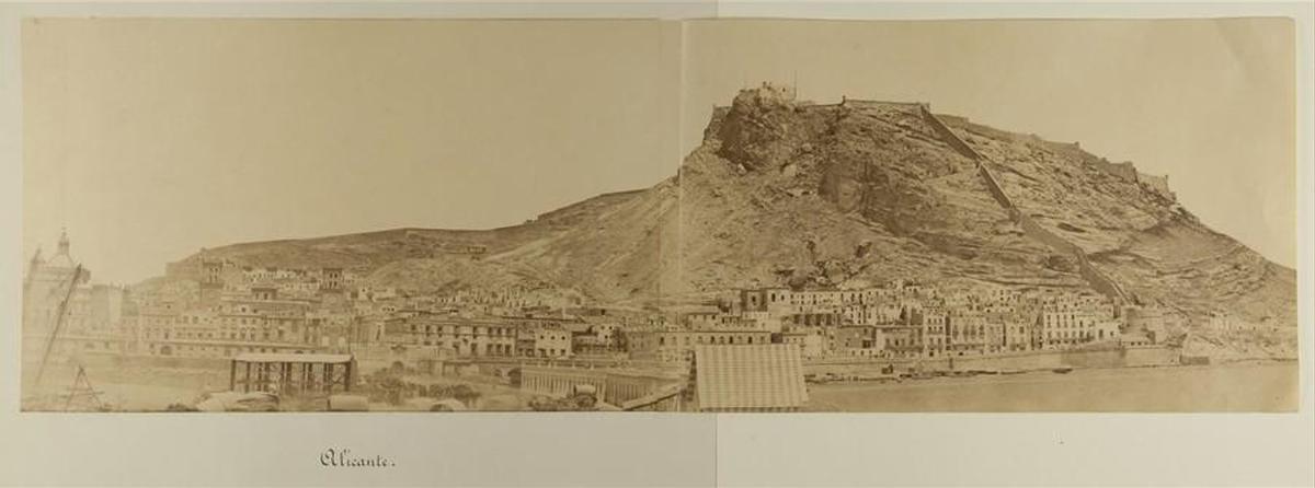 Primera panorámica de Alicante de Jean Laurent