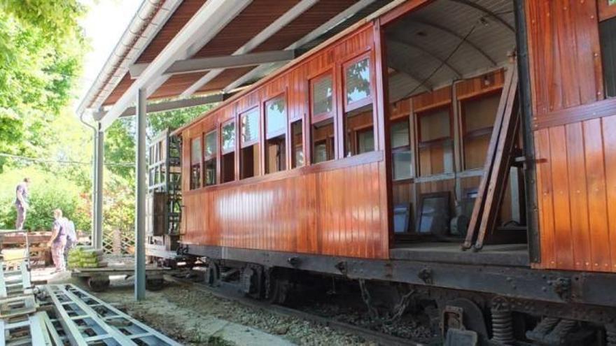 Langfristig soll das Tourismusbüro von Sóller in einem ausrangierten Waggon der antiken Straßenbahn untergebracht werden.