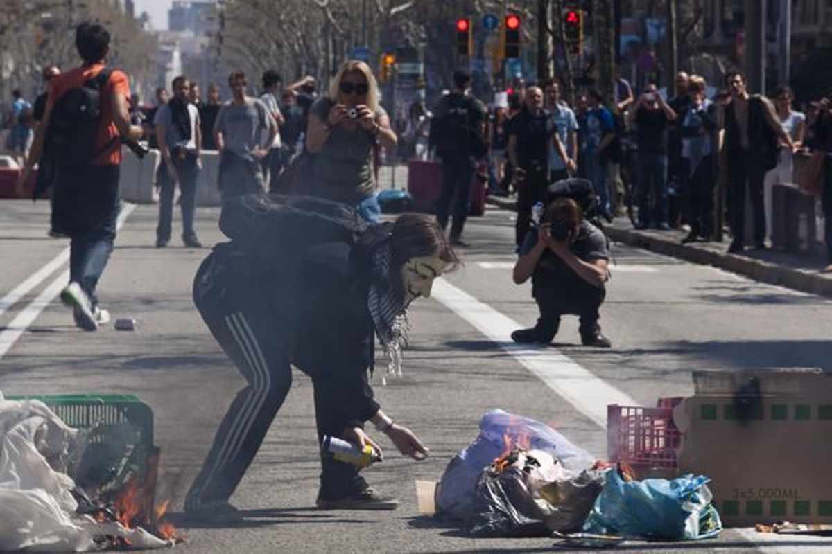 Los incidentes del 29-M, vistos por Joan Puig.